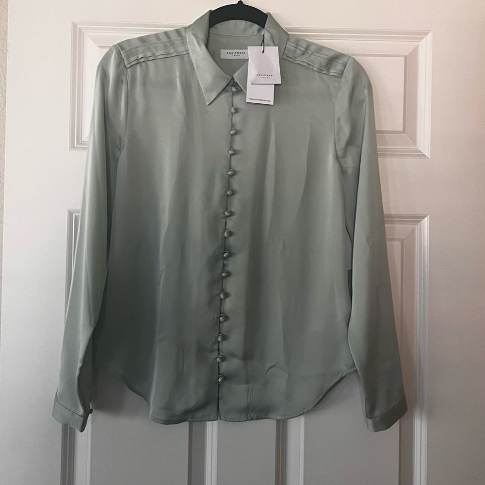Gorgeous Green Equipment Blouse